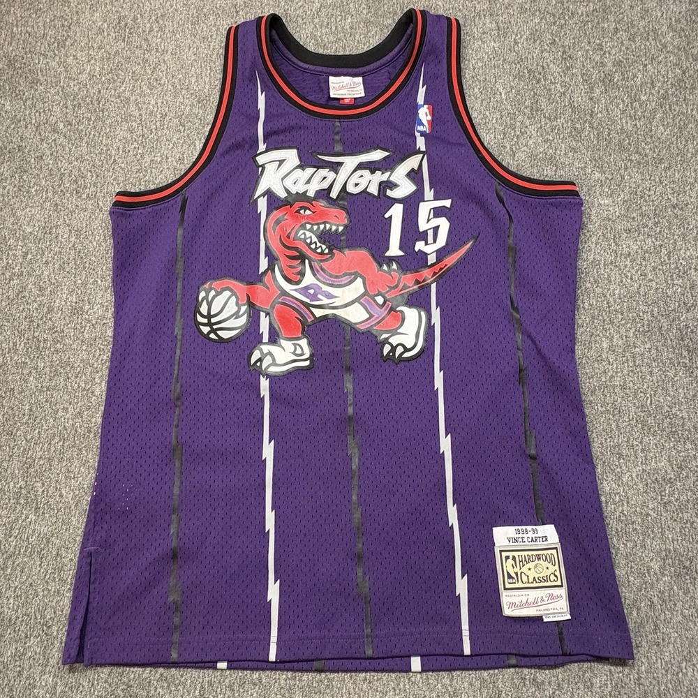Vince Carter 1998-1999 Toronto Raptors Jersey XL HWC Swingman Mitchell & Ness